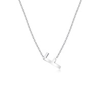 Letter F Silver Necklace SPE-5520